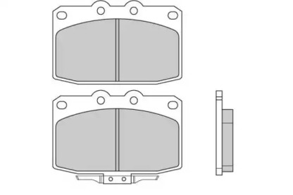 Комплект тормозных колодок (E.T.F.: 12-0369)