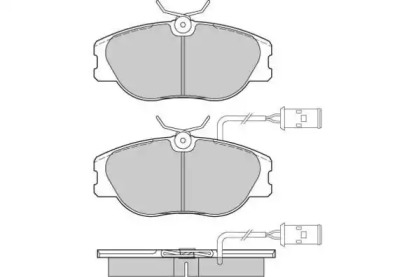 Комплект тормозных колодок (E.T.F.: 12-0374)