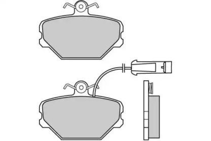 Комплект тормозных колодок (E.T.F.: 12-0375)