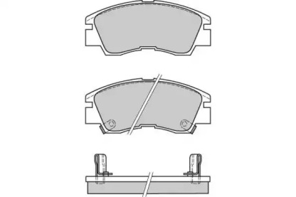 Комплект тормозных колодок (E.T.F.: 12-0387)