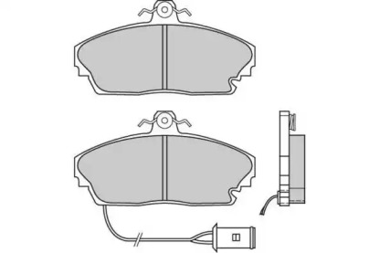 Комплект тормозных колодок (E.T.F.: 12-0393)