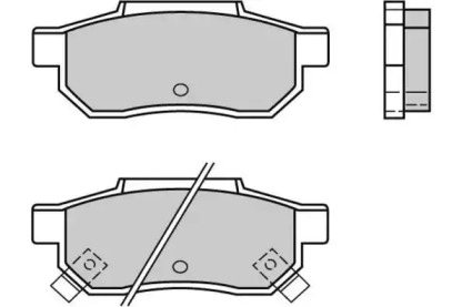 Комплект тормозных колодок (E.T.F.: 12-0397)