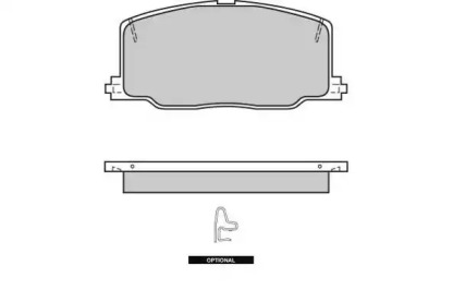 Комплект тормозных колодок (E.T.F.: 12-0411)