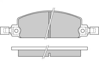 Комплект тормозных колодок (E.T.F.: 12-0413)
