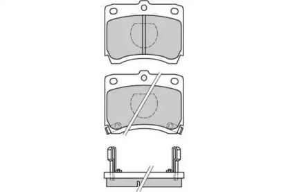 Комплект тормозных колодок (E.T.F.: 12-0429)