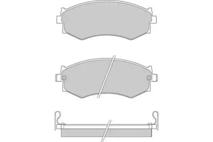 Комплект тормозных колодок (E.T.F.: 12-0439)