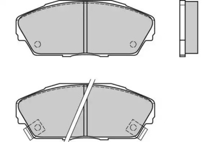 Комплект тормозных колодок (E.T.F.: 12-0480)