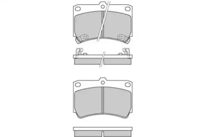 Комплект тормозных колодок (E.T.F.: 12-0489)