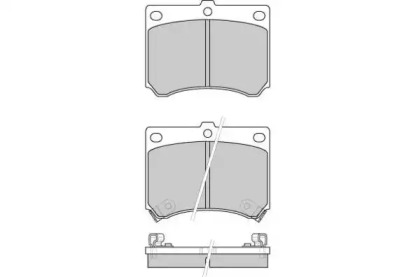 Комплект тормозных колодок (E.T.F.: 12-0491)