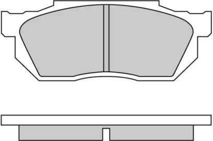 Комплект тормозных колодок (E.T.F.: 12-0501)