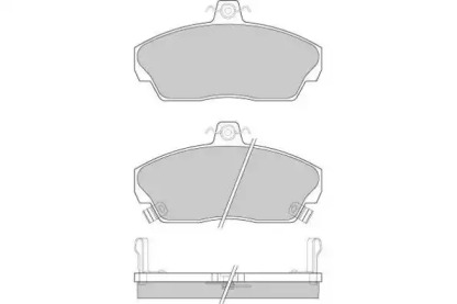 Комплект тормозных колодок (E.T.F.: 12-0502)