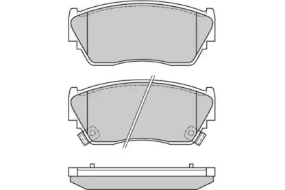 Комплект тормозных колодок (E.T.F.: 12-0511)