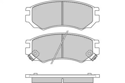 Комплект тормозных колодок (E.T.F.: 12-0512)