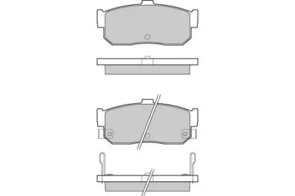 Комплект тормозных колодок (E.T.F.: 12-0513)