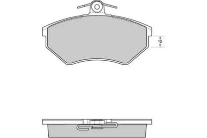 Комплект тормозных колодок (E.T.F.: 12-0532)