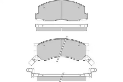 Комплект тормозных колодок (E.T.F.: 12-0539)