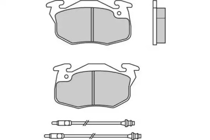 Комплект тормозных колодок (E.T.F.: 12-0551)