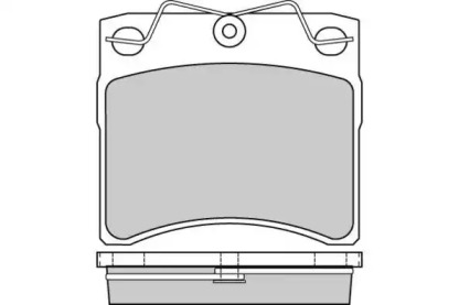 Комплект тормозных колодок (E.T.F.: 12-0554)