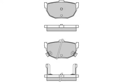 Комплект тормозных колодок (E.T.F.: 12-0570)