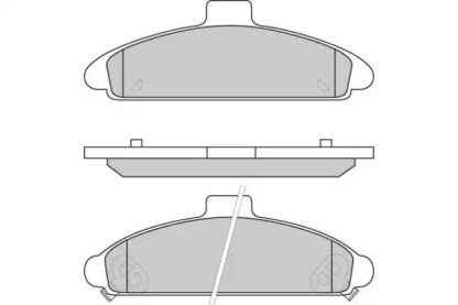 Комплект тормозных колодок (E.T.F.: 12-0579)