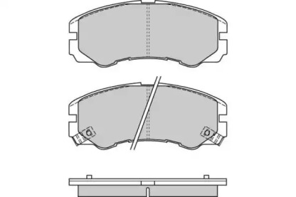 Комплект тормозных колодок (E.T.F.: 12-0580)