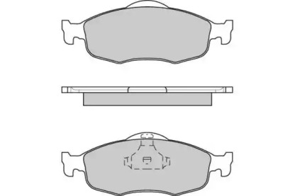 Комплект тормозных колодок (E.T.F.: 12-0592)