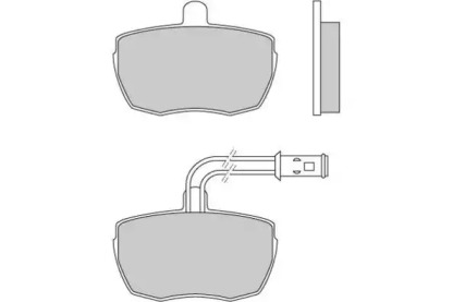 Комплект тормозных колодок (E.T.F.: 12-0610)