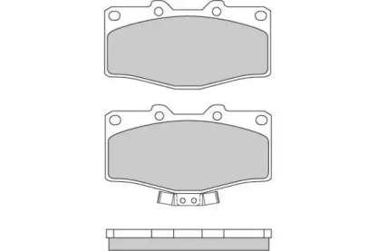 Комплект тормозных колодок (E.T.F.: 12-0618)