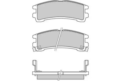 Комплект тормозных колодок (E.T.F.: 12-0619)