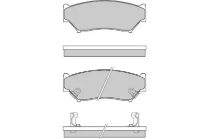 Комплект тормозных колодок (E.T.F.: 12-0620)