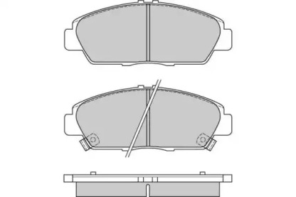 Комплект тормозных колодок (E.T.F.: 12-0621)