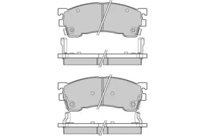 Комплект тормозных колодок (E.T.F.: 12-0622)