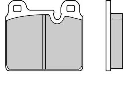 Комплект тормозных колодок (E.T.F.: 12-0636)