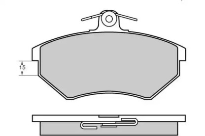 Комплект тормозных колодок (E.T.F.: 12-0641)