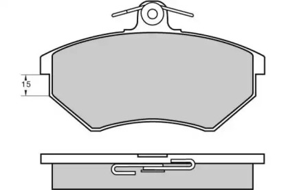 Комплект тормозных колодок (E.T.F.: 12-0642)