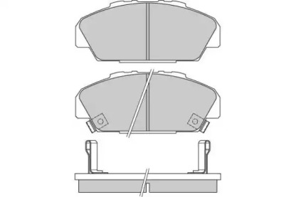 Комплект тормозных колодок (E.T.F.: 12-0648)