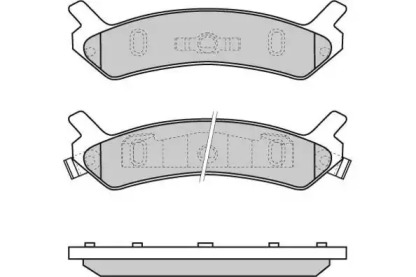 Комплект тормозных колодок (E.T.F.: 12-0655)
