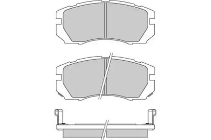 Комплект тормозных колодок (E.T.F.: 12-0663)