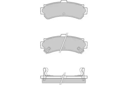 Комплект тормозных колодок (E.T.F.: 12-0690)