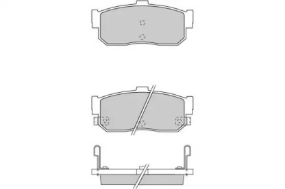 Комплект тормозных колодок (E.T.F.: 12-0699)