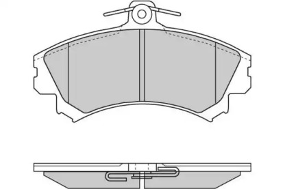 Комплект тормозных колодок (E.T.F.: 12-0702)