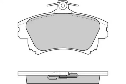 Комплект тормозных колодок (E.T.F.: 12-0703)