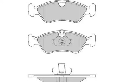 Комплект тормозных колодок (E.T.F.: 12-0704)