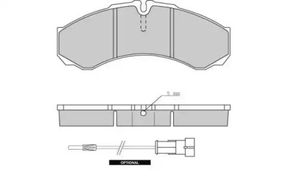 Комплект тормозных колодок (E.T.F.: 12-0706)