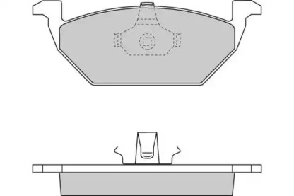 Комплект тормозных колодок (E.T.F.: 12-0712)