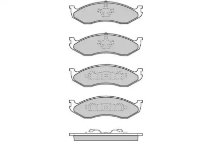 Комплект тормозных колодок (E.T.F.: 12-0715)