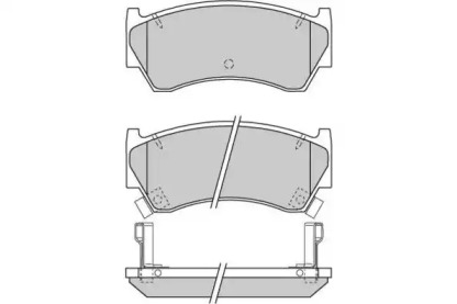 Комплект тормозных колодок (E.T.F.: 12-0721)