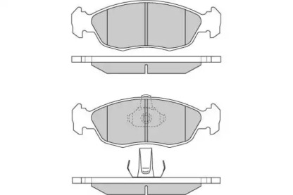 Комплект тормозных колодок (E.T.F.: 12-0729)