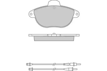 Комплект тормозных колодок (E.T.F.: 12-0737)