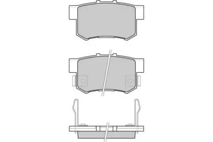 Комплект тормозных колодок (E.T.F.: 12-0750)